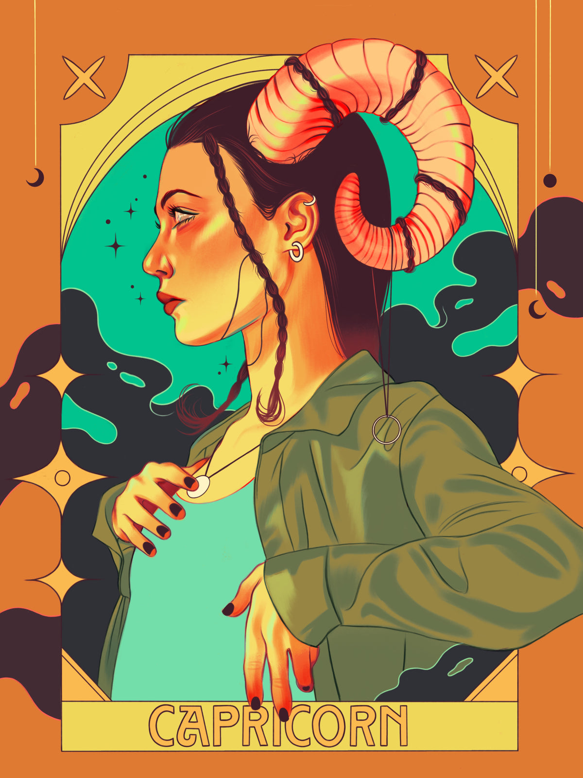 "Capricorn" print