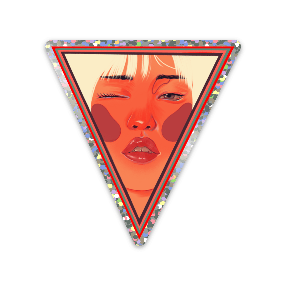 "Wink" Sticker